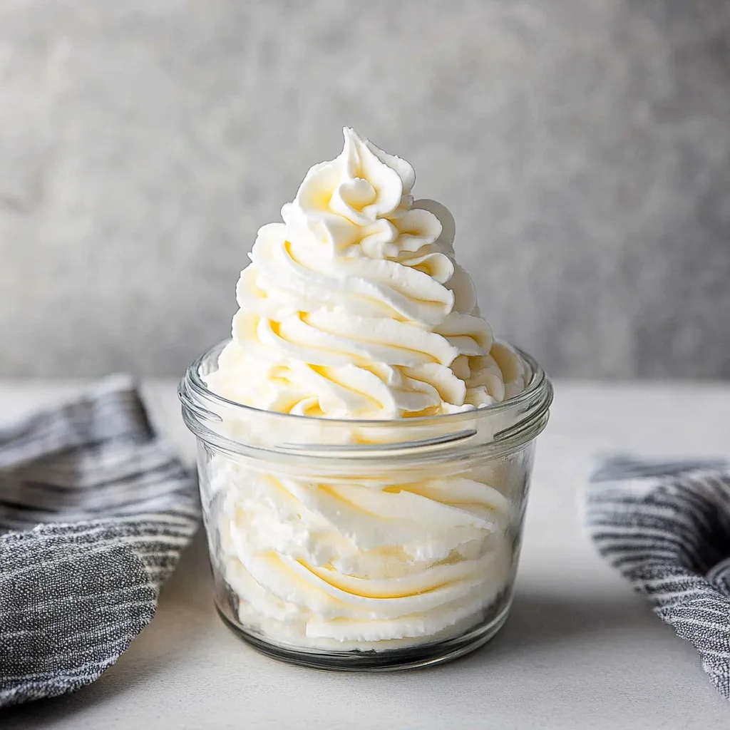 stabilized whipped cream frosting: Light and Dreamy Delight