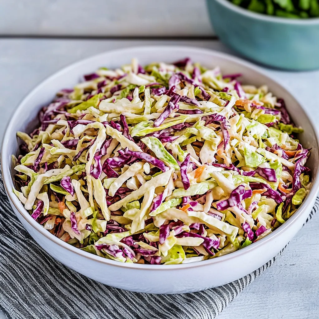 Irresistible No-Mayo Vinegar Coleslaw: Crunchy Delight