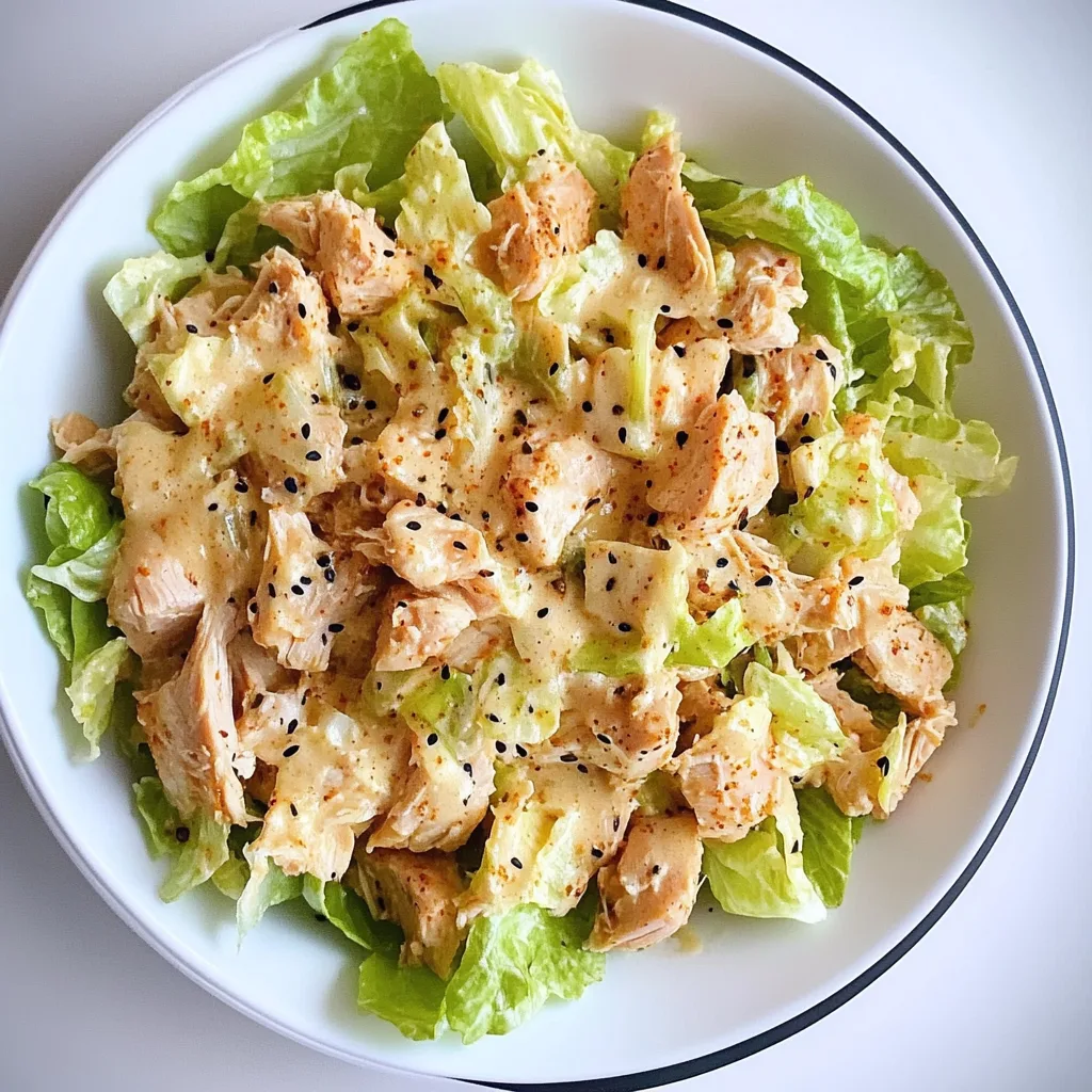 canned chicken recipes easy quick: Crunchy Salad Delight