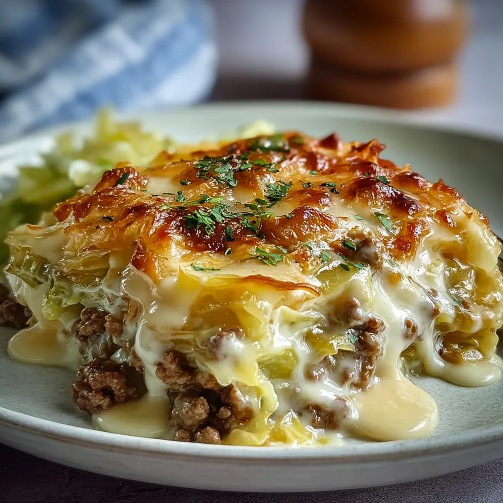 Creamed Cabbage & Ground Beef Casserole: Comforting Delight