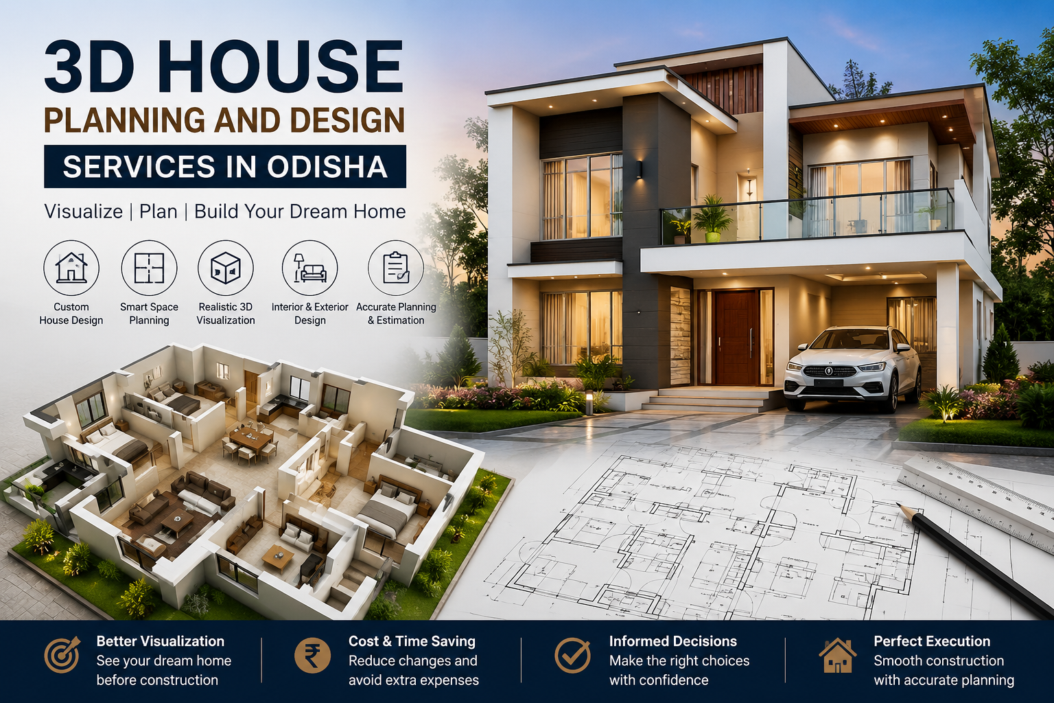 3D House Planning and Design Services in Odisha