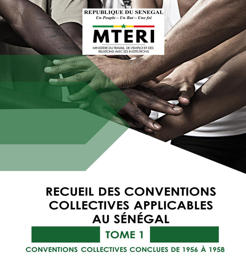 SENEGAL - TOME 1 - Conventions collectives - 1956-1958