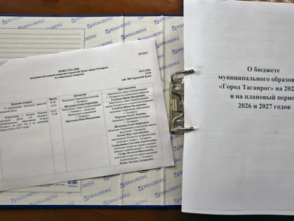 Обсуждение проекта бюджета Таганрога на 2025 год