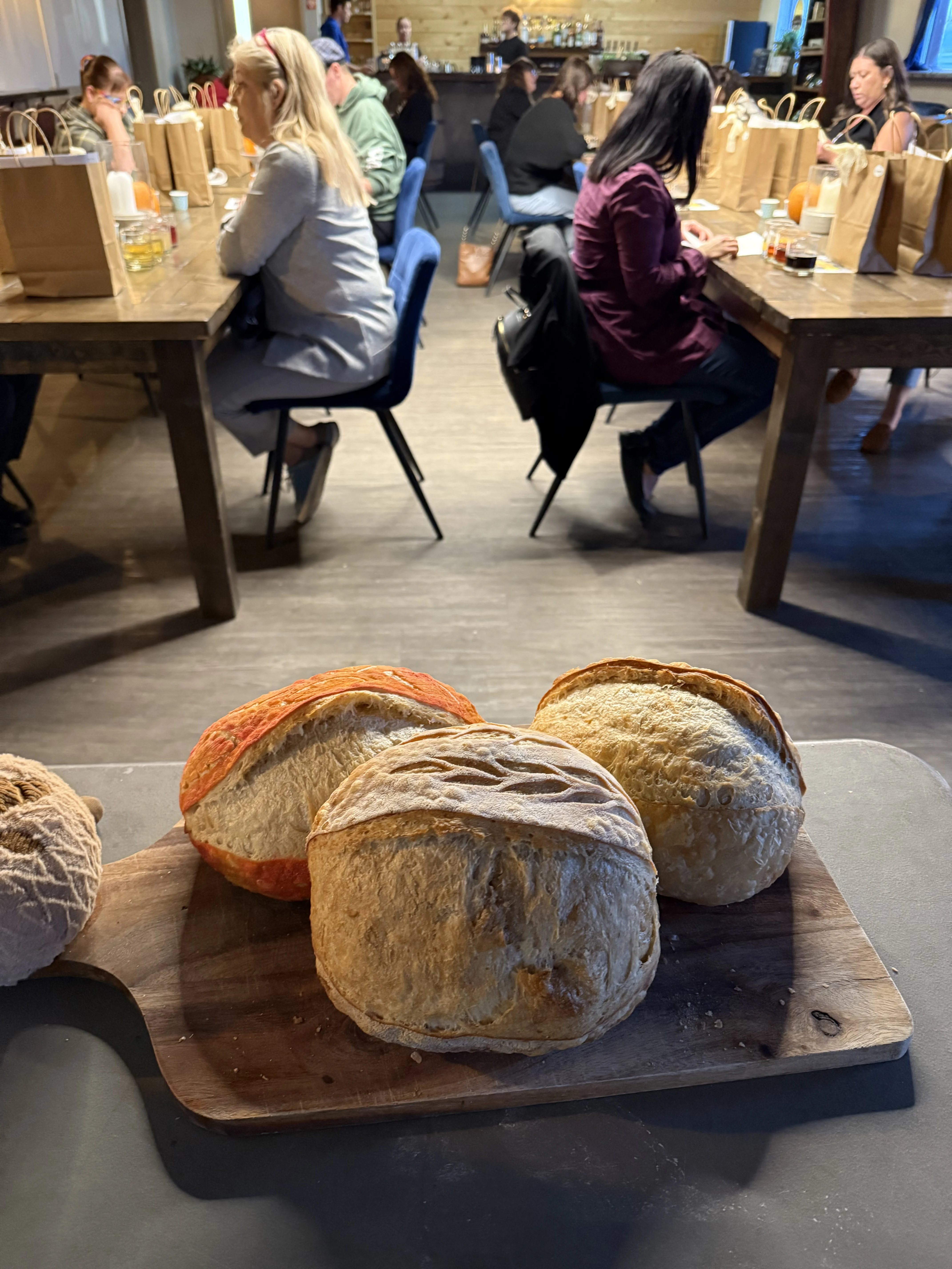 Sourdough bread (and other sourdough goodies) provided for in-class consumption