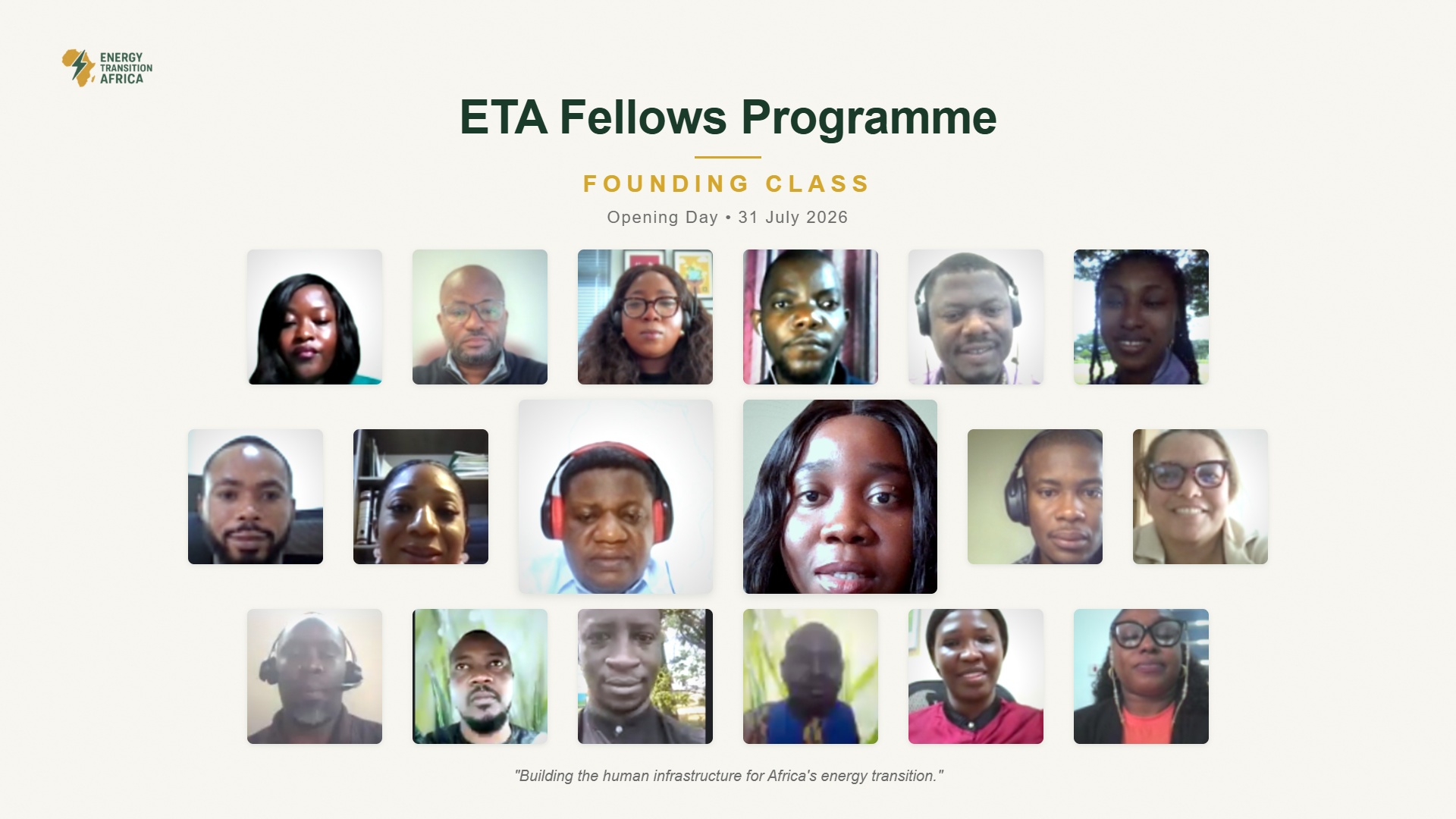 ETA's First Fellows Cohort Begins: Building the People Behind Africa's Energy Transition