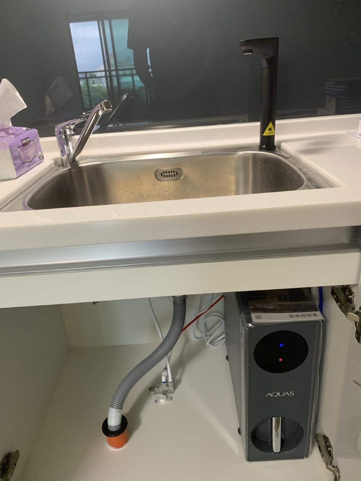 彰化田中 AQUAS 廚下飲水機安裝完工實照 現代廚房