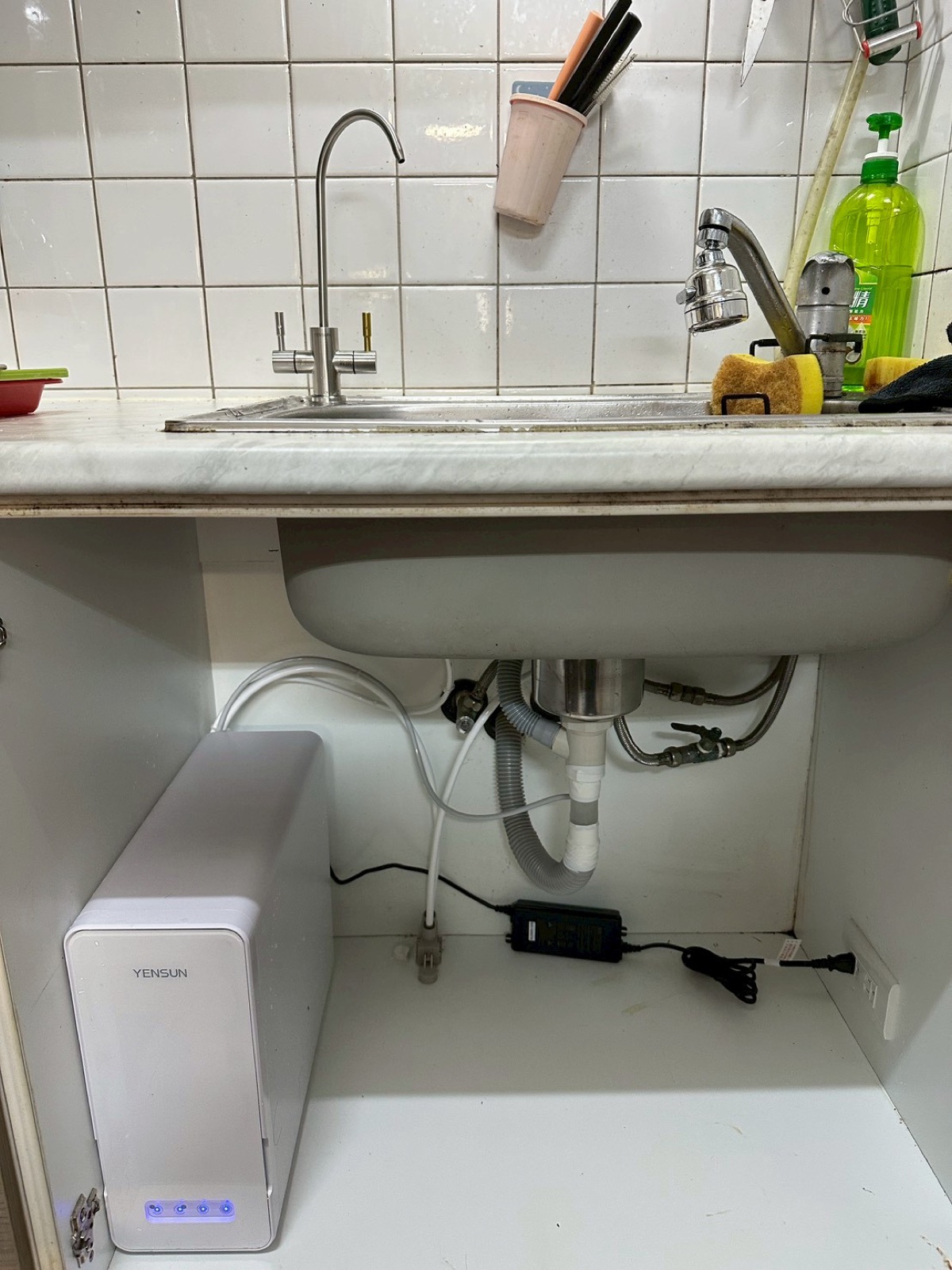 台中東區練武路 元山RO直輸機 老屋廚房安裝完工實照