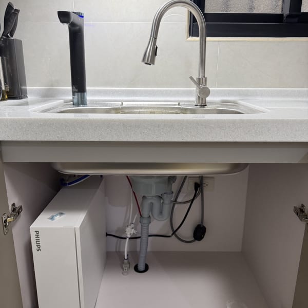 高雄大寮 飛利浦廚下 RO 淨水器 安裝完工實照