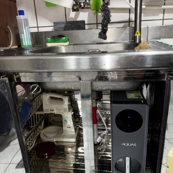 台中西屯區 AQUAS 廚下機商業 安裝完工實照