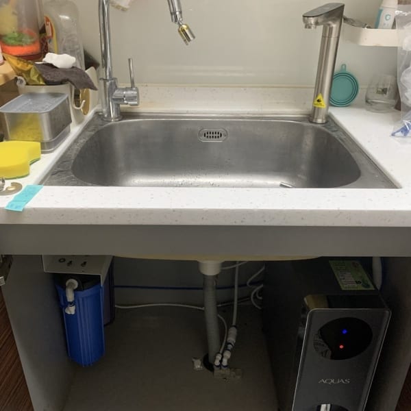 台中東區 淨工坊 S800 廚下型 RO 直輸淨熱機 安裝完工實照