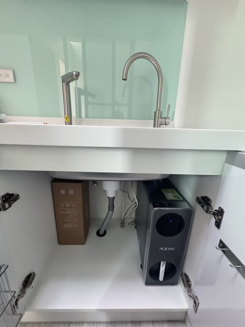 臺南後壁新港東 淨工坊AQUAS廚下RO淨水機 安裝完工實照