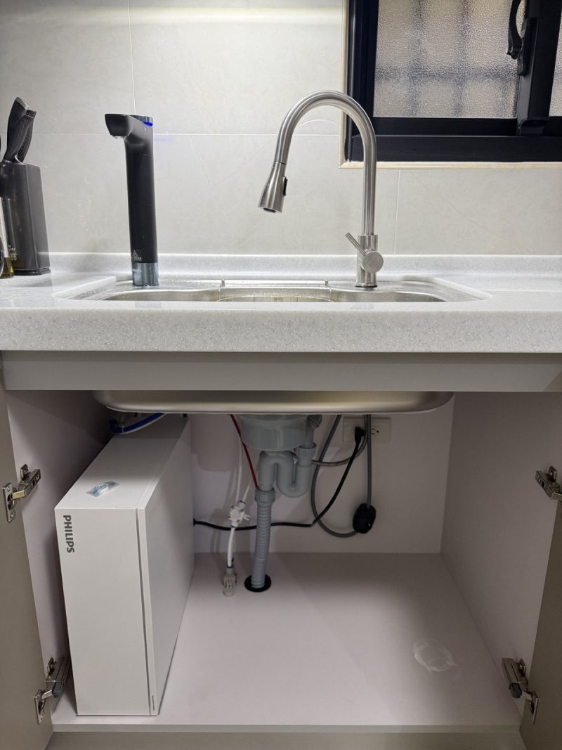 高雄大寮光明路 飛利浦廚下RO淨水器 安裝完工實照