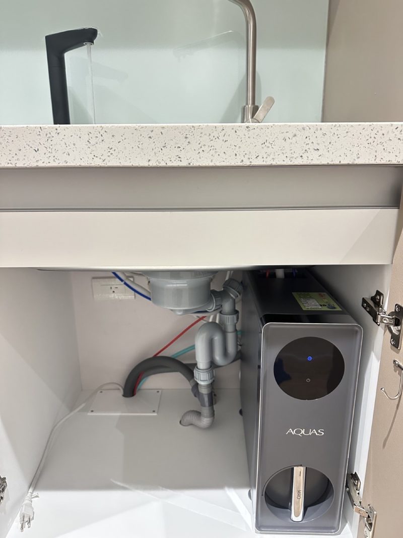 桃園楊梅新農街 AQUAS廚下RO淨水機 安裝完工實照