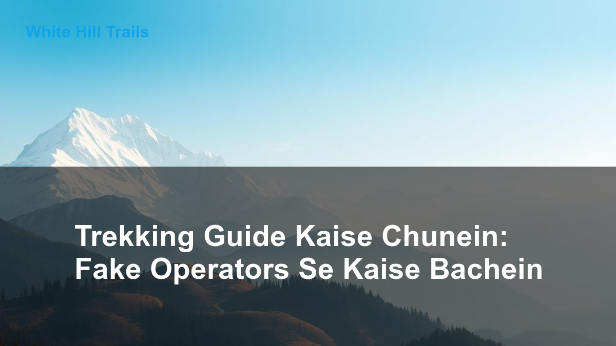 Trekking Guide Kaise Chunein: Fake Operators Se Kaise Bachein