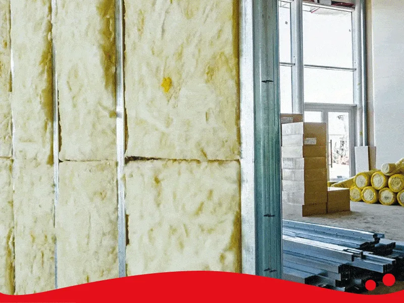 Aplicacion de aislamiento termico y acustico