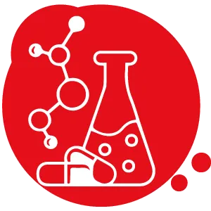 Icono referente a la industria farmaceutica