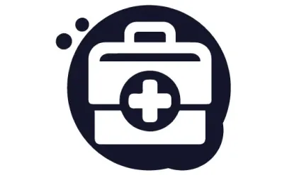 Icono de un botiquín referente a la industria médica