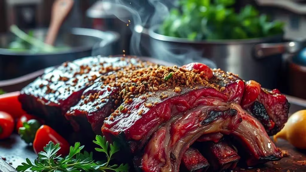 Step by Step Instructions For cooking beef short ribs recipe seasoned with oxtail seasoning