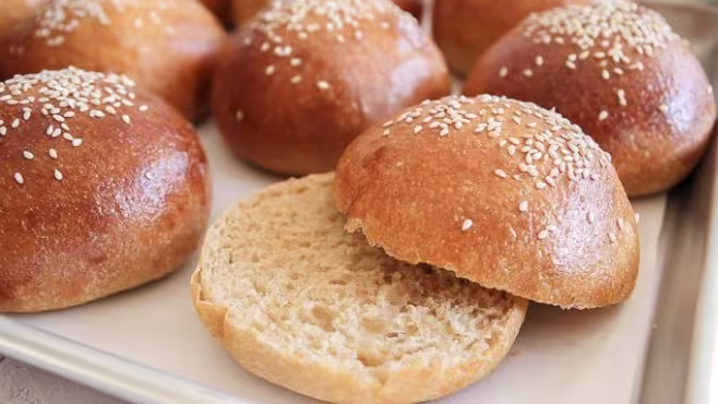 Step by Step Instructions For sourdough hamburger bun recipe