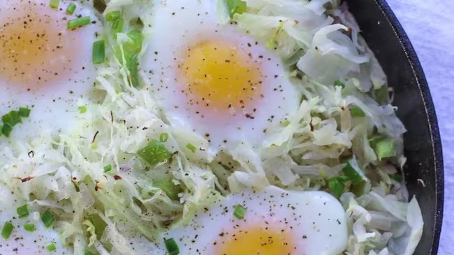 Dietary Considerations of cabbage and egg recipe