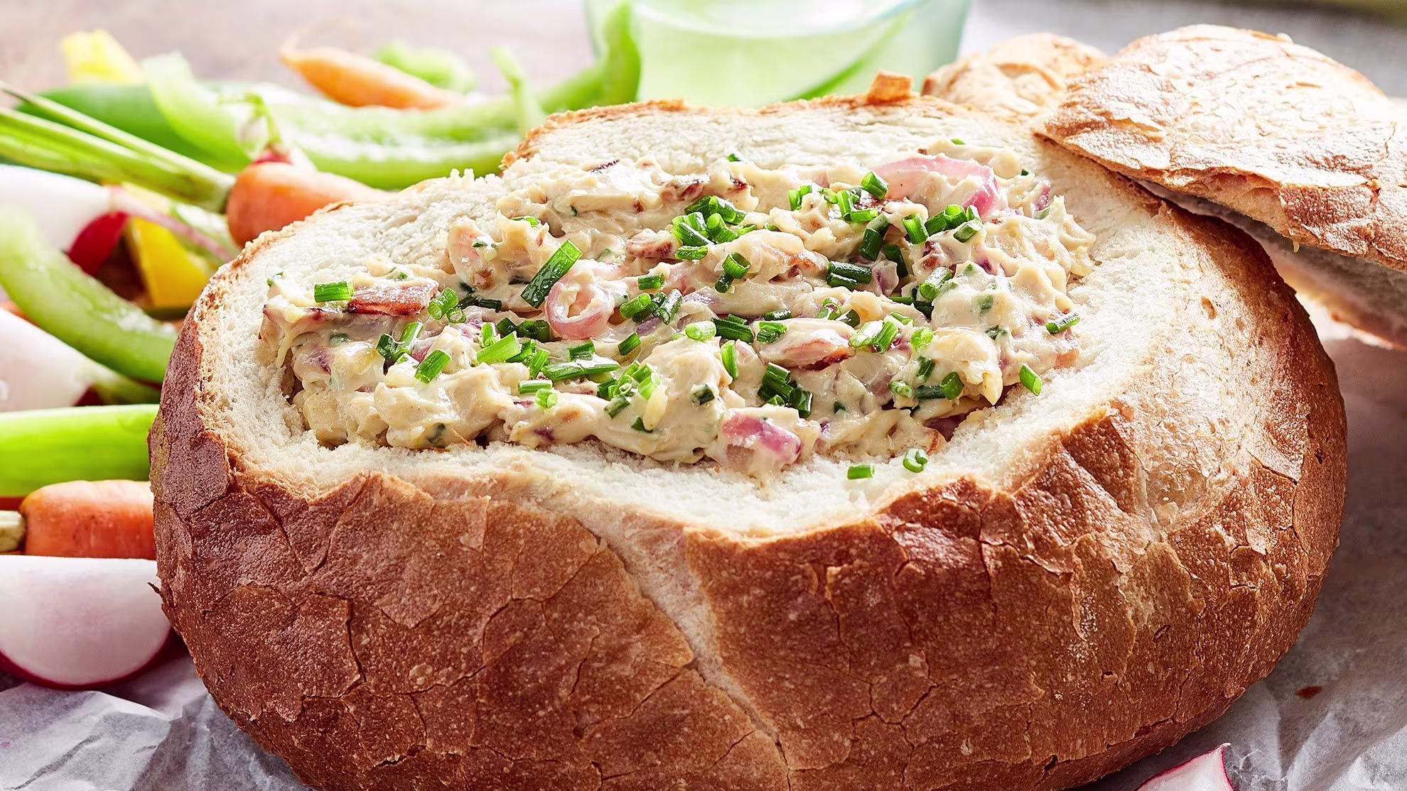 Delicious Cob Loaf Recipe: French Onion Dip Delight