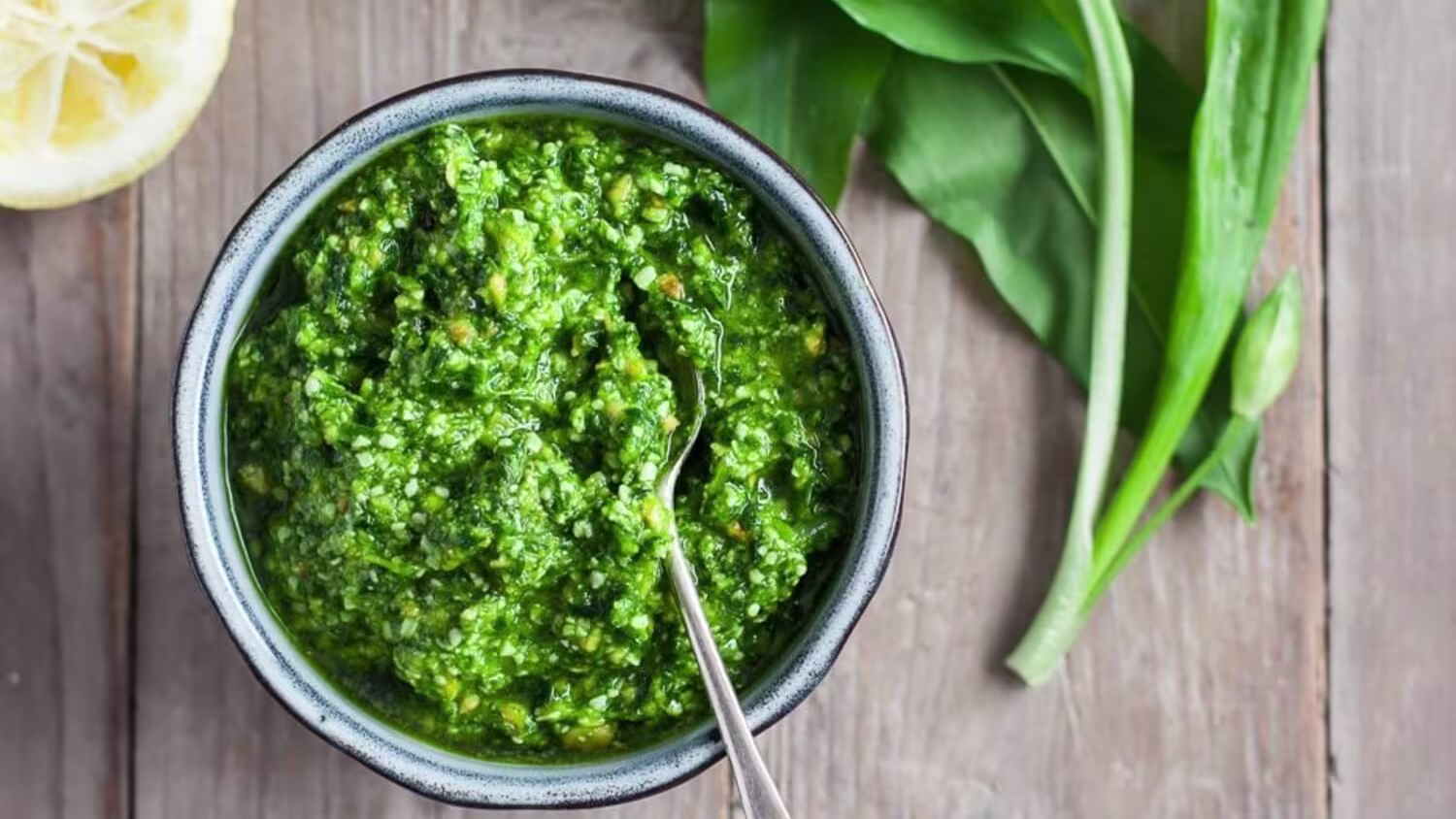 Step by Step Instructions For wild garlic pesto recipe