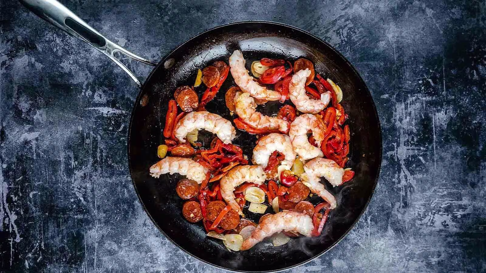 Step by Step Instructions For prawn and chorizo recipe