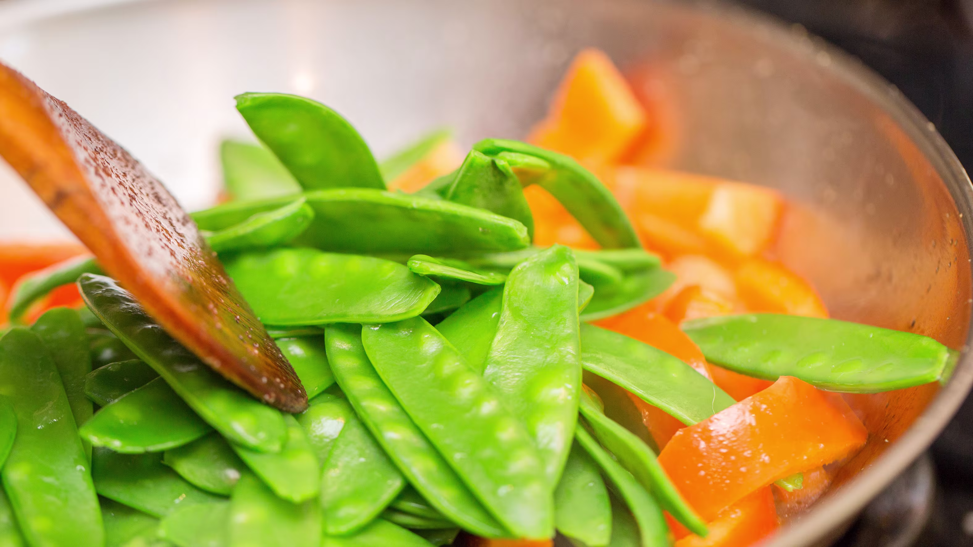 Step by Step Instructions For recipe for mange tout