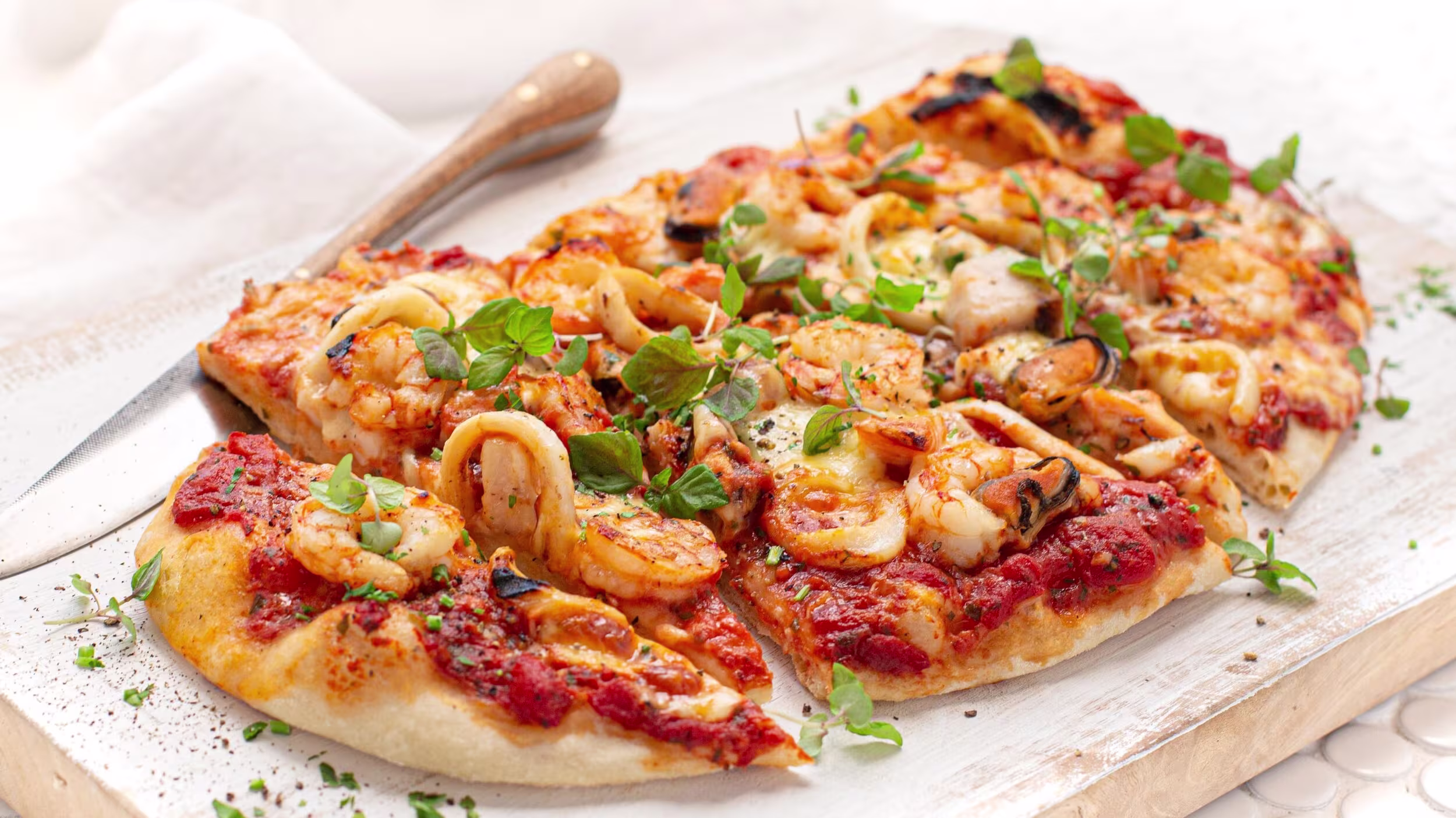 Step by Step Instructions For seafood pizza recipe
