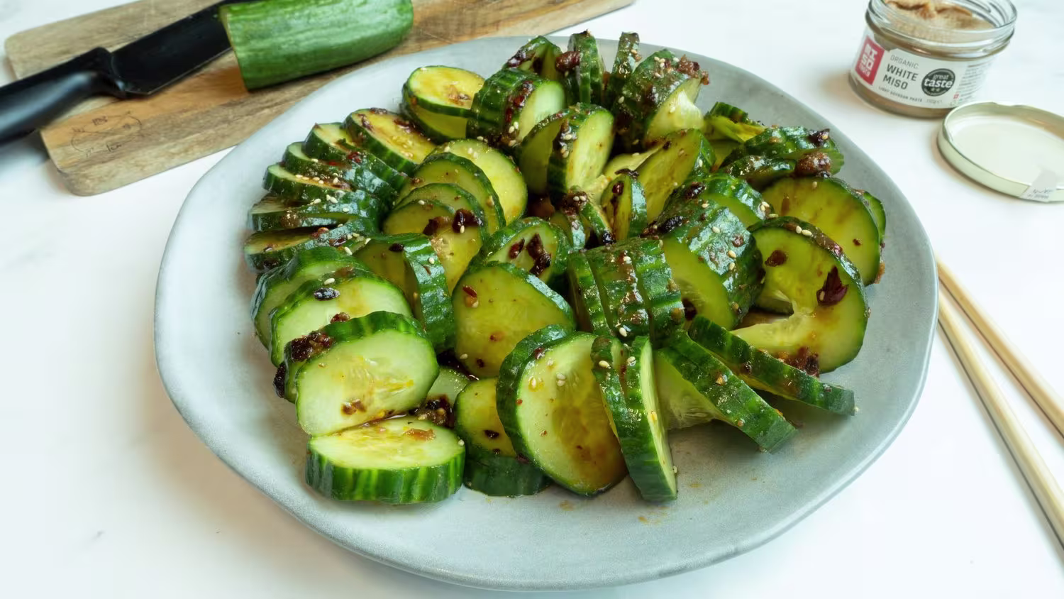 Step by Step Instructions For viral cucumber salad recipe