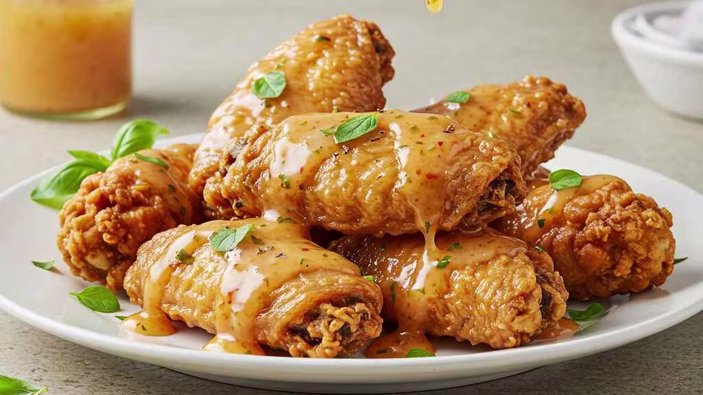 Step by Step Instructions For fried chicken wings using italian salad dressing recipe