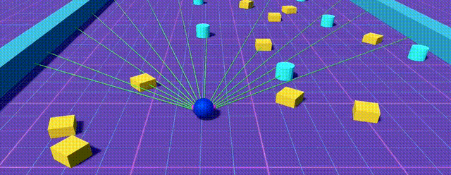 Agent navigating obstacles