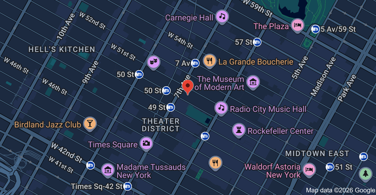 SKNYC Limo Service Area Map