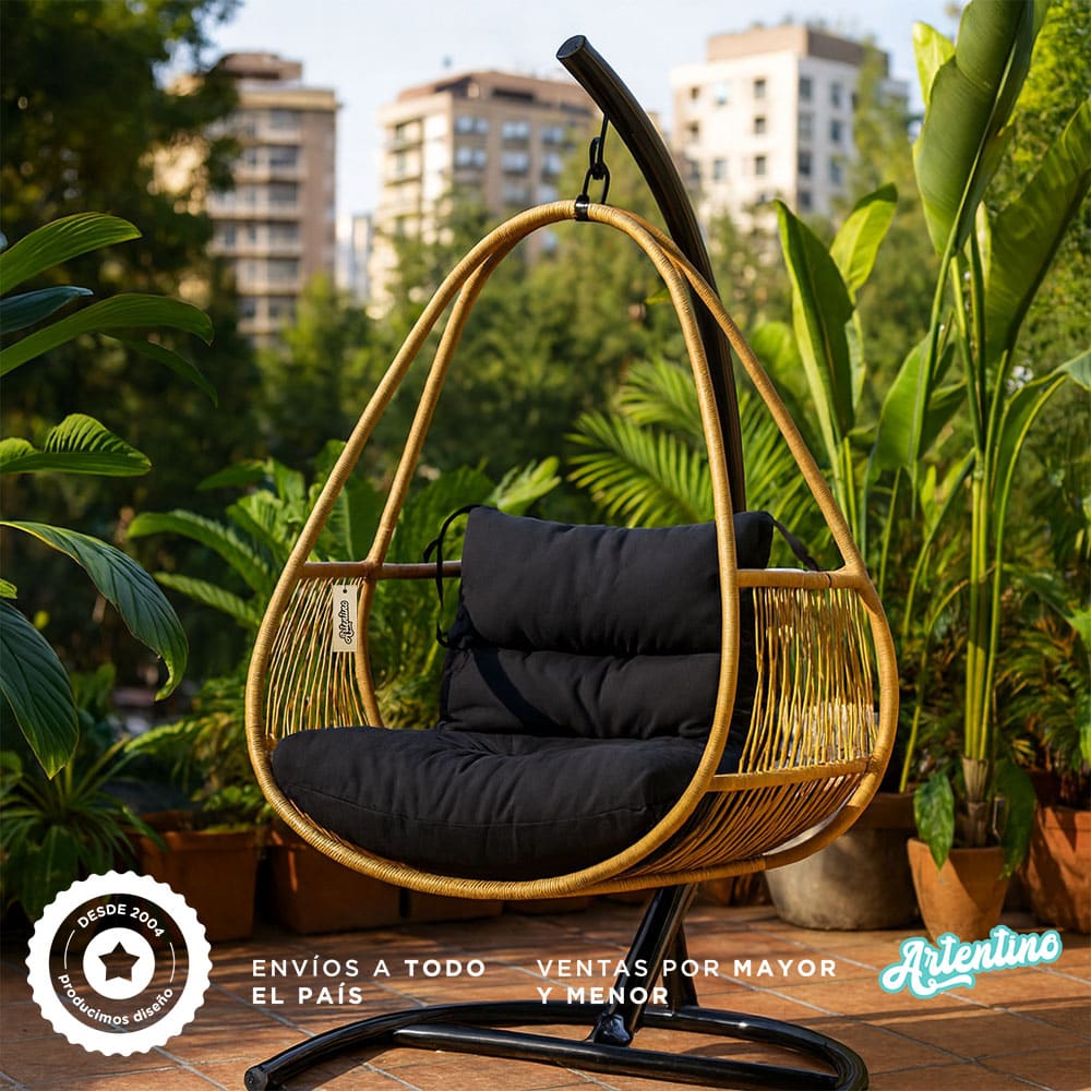 COMBO HAMACA THAI + BASE + ALMOHADON XL