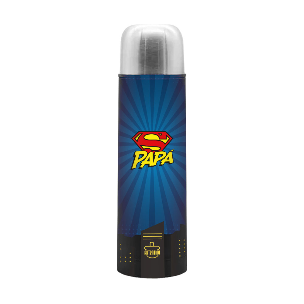 TERMO ACERO MEDIO LITRO PAPA