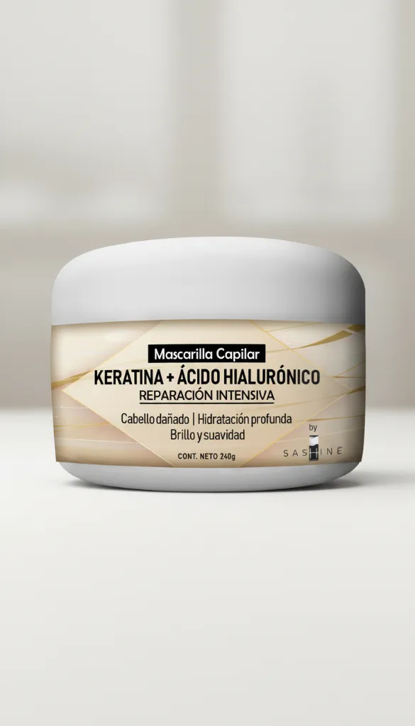 SASHINE MASCARILLA CAPILAR KERATINA + ACIDO HIALURONICO