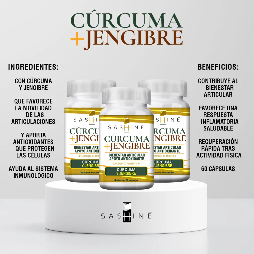 SASHINE CURCUMA Y JENGIBRE