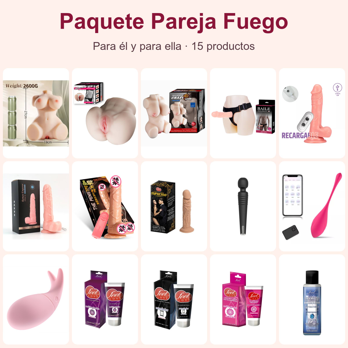 Paquete Pareja Fuego