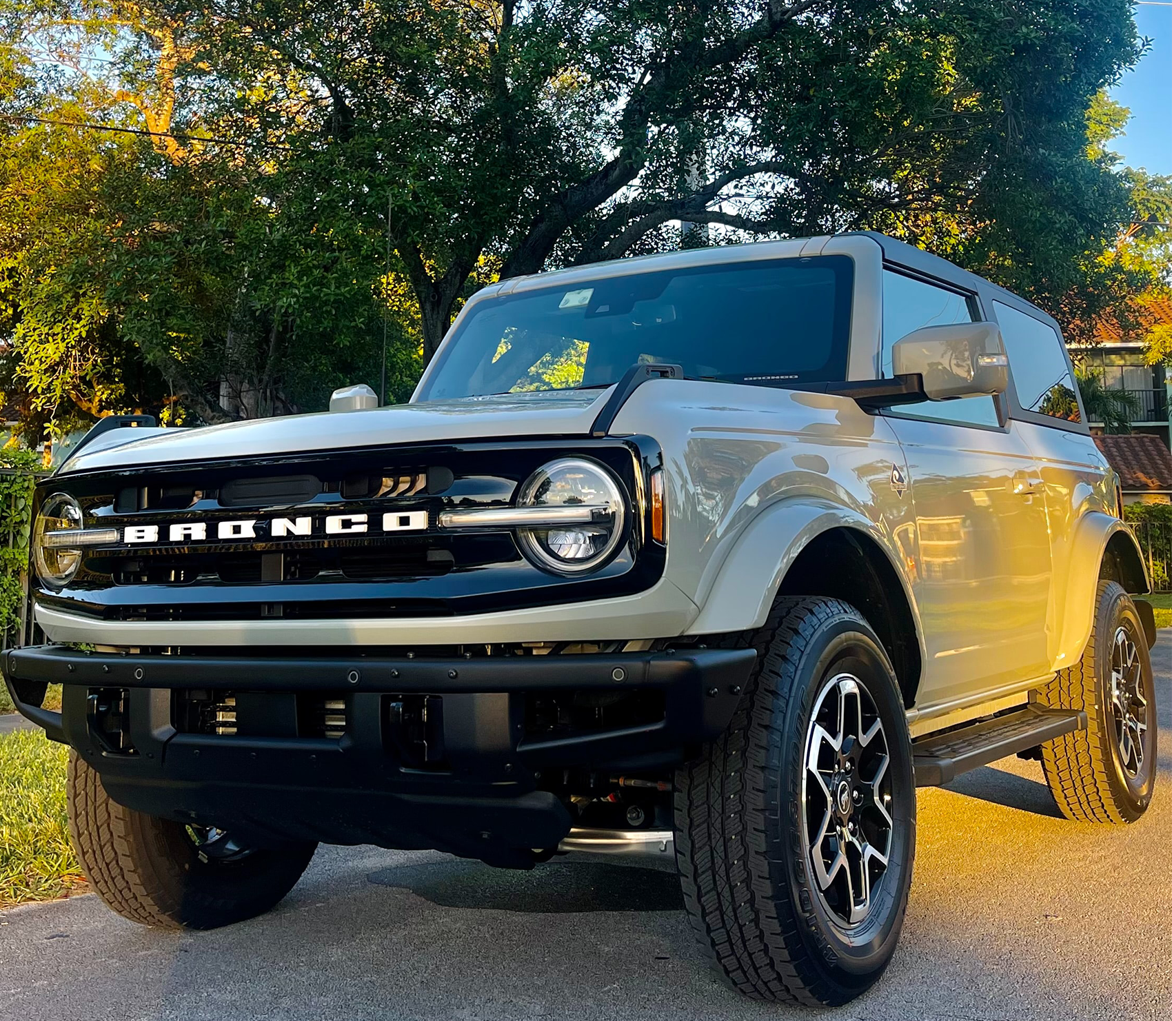 Ford Bronco pictured in driveway