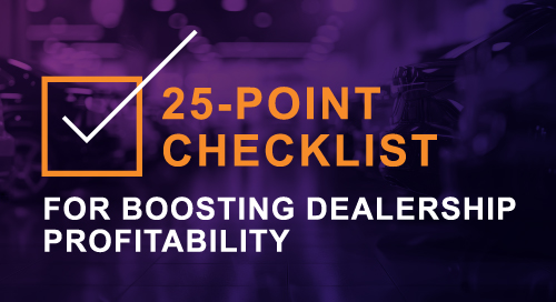 25-Point Checklist for Boosting Dealership Profitability