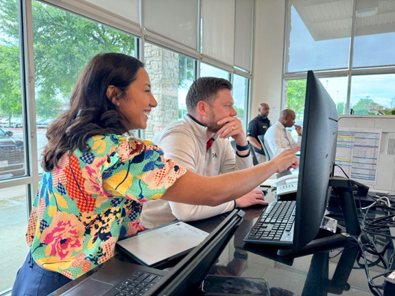 Pictured: Dealer Relations Manager Norma Williamson empowers our partners at McKinney Buick GMC