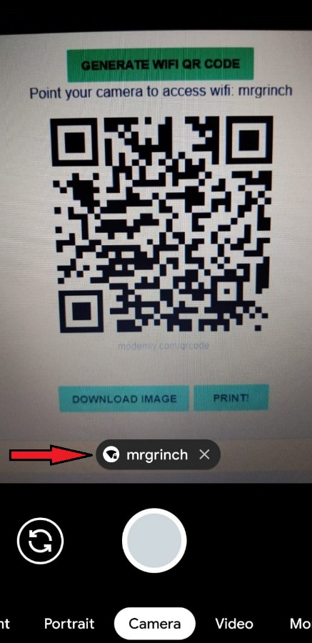 how to download app using qr code android