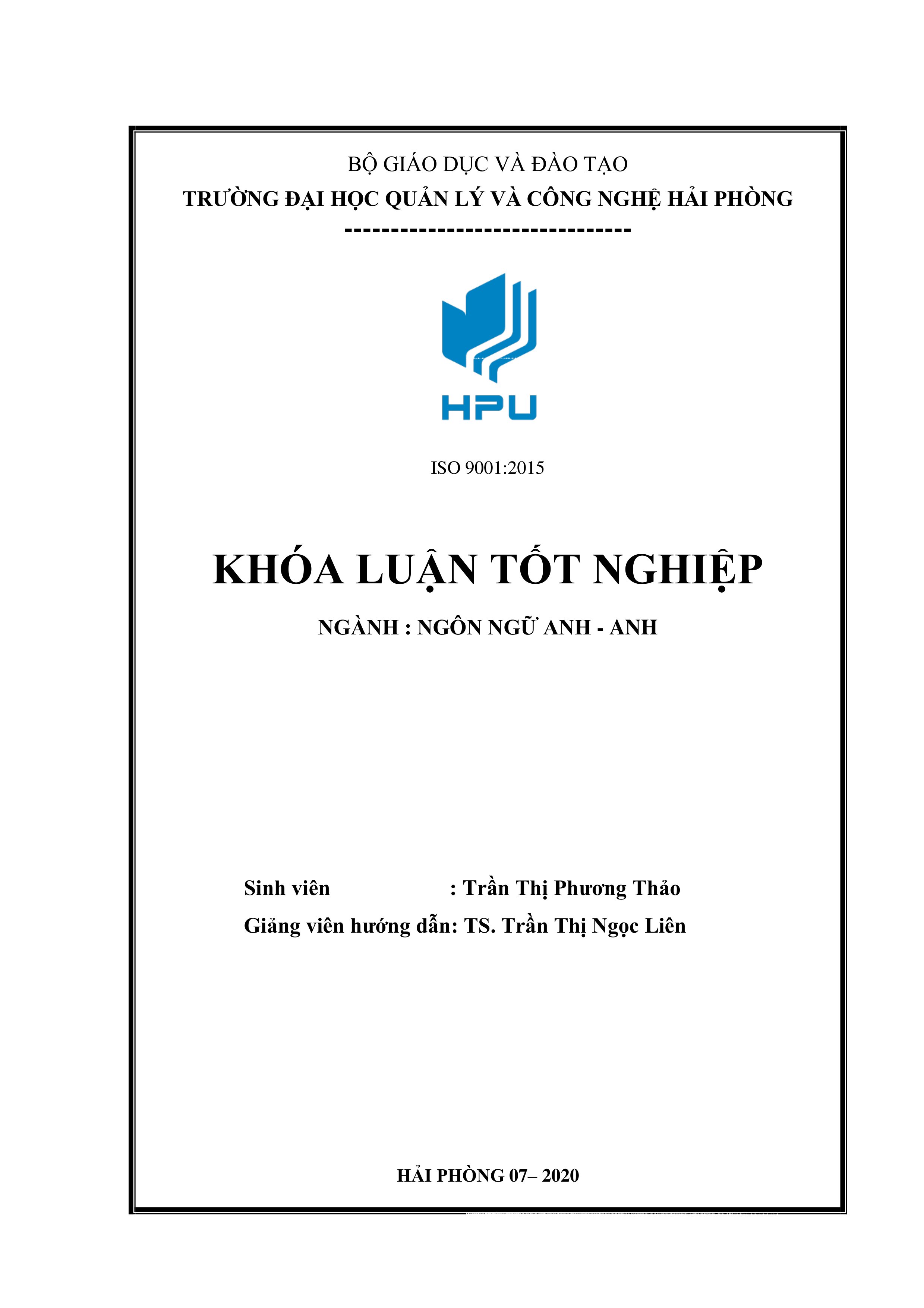 Luận văn a study on techniques to learn and improve specialized english vocabulary for the third