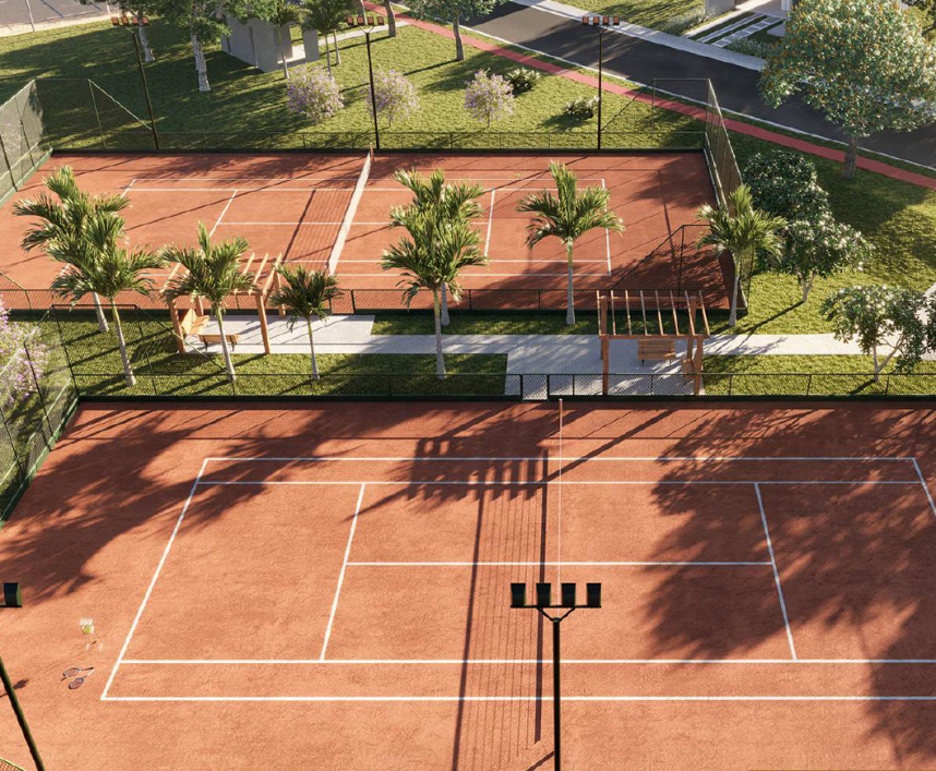 Quiosque gourmet e espaço feirinha