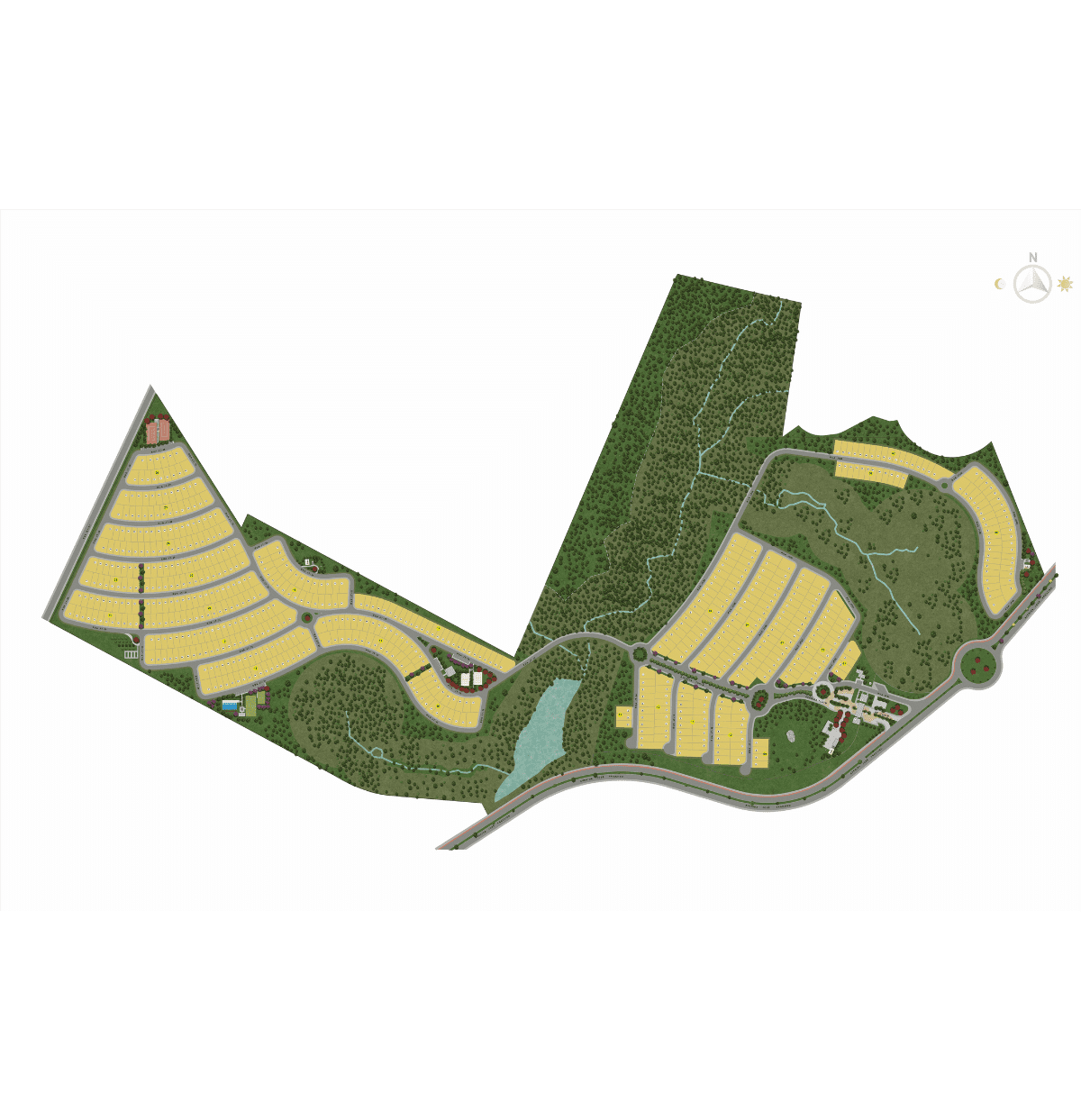 Mapa de Implantação do Condomínio