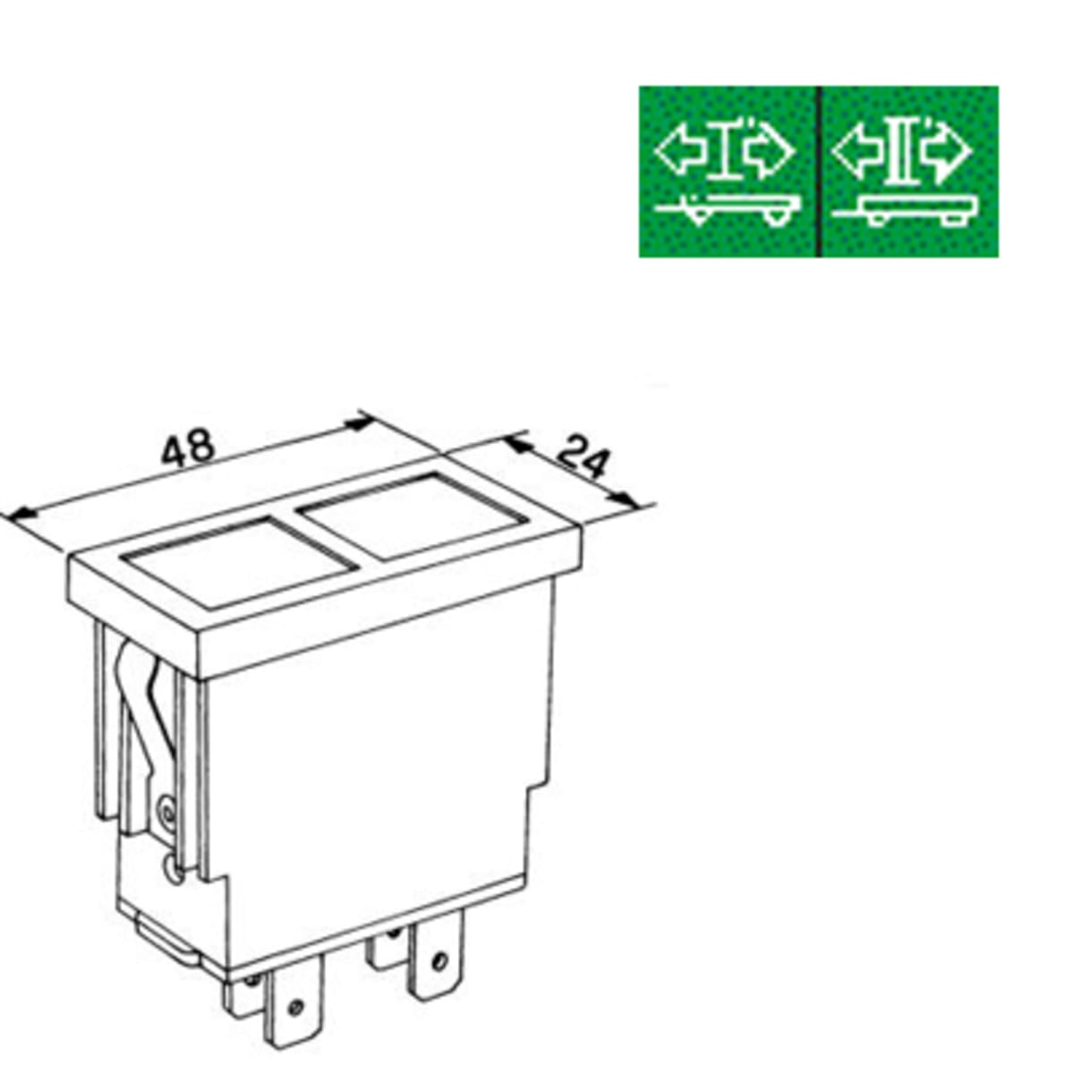 Bild von Kontrollleuchte Blinker Anhänger 1 & 2