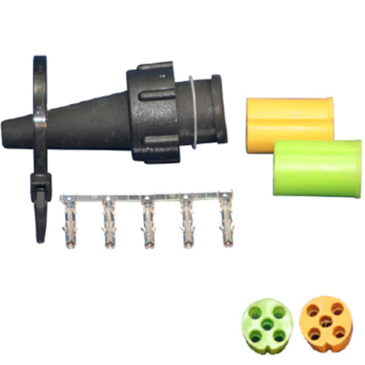 Bild von Steckersatz «Bajonett» 5-pol. (Buchsengehäuse) Sanube