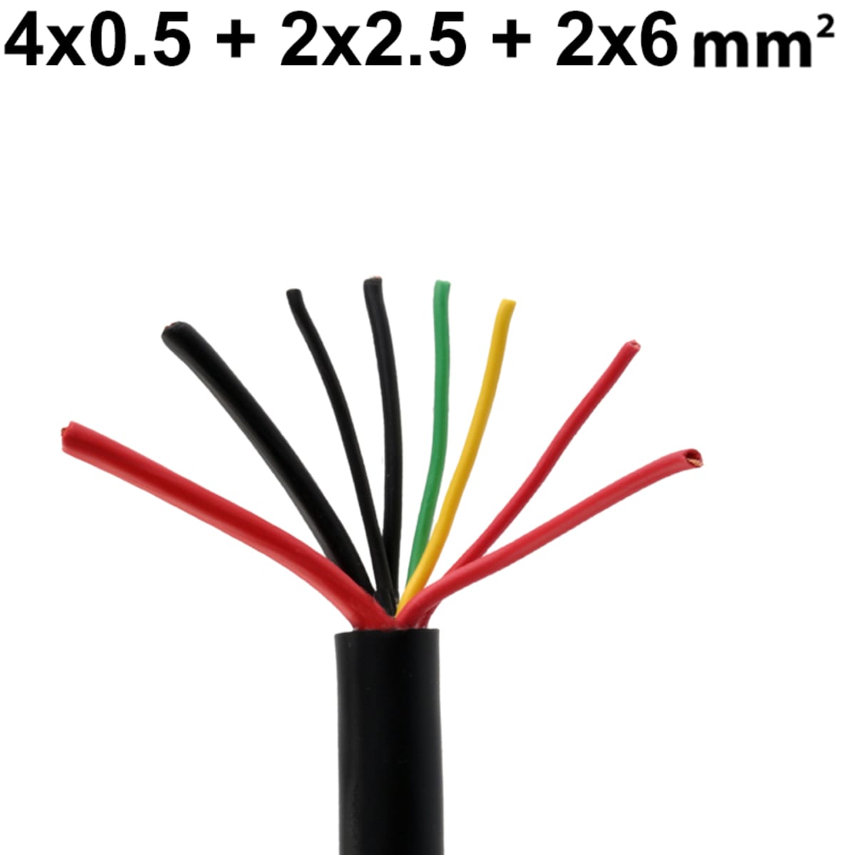 ISOBUS-Kabel PVC 2x6 + 2x2,5 + 4x0,5