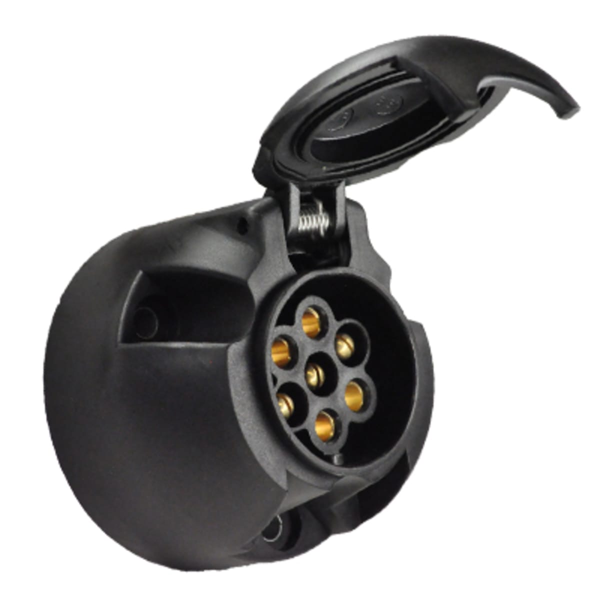 Bild von Steckdose mit Rundsteckanschluss