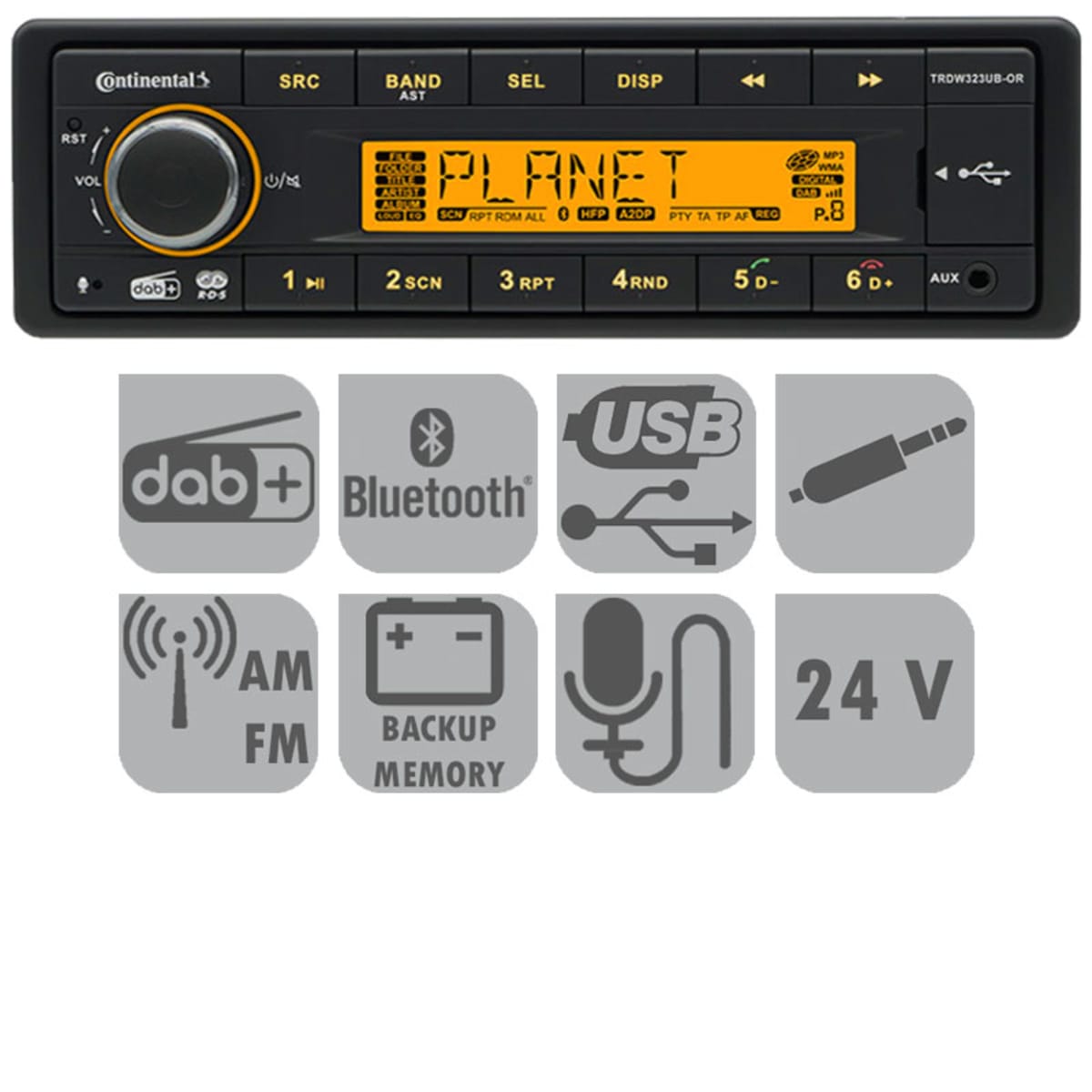 Bild von Continental Radio 24 V mit DAB+